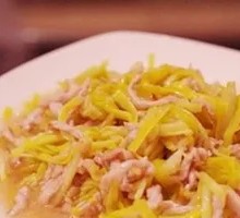 Shredded Pork with Leek Greens