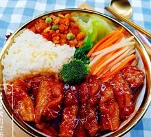 Minced Pork and Eggplant Rice Bowl