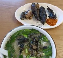 Black Chicken Noodle with Chicken Wings