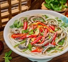 Pickled Pepper Lamb Offal Rice Noodles