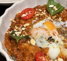 Thai Basil Meat Rice with Soft-Boiled Egg