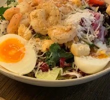Pan-Fried Shrimp Salad
