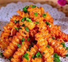 Crispy Potato with Spicy Sauce