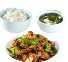 Homestyle Pork Stir-Fry with Rice