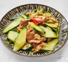 Cucumber and Pork Slices