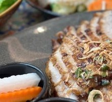 Grilled Thai Pork Neck with Sour Son Sauce