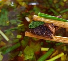Braised Beef Noodles with Pickles and Celery
