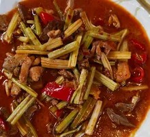 Stir-fried Celery with Chicken Offal