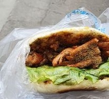 Braised Flatbread with Pork Tenderloin