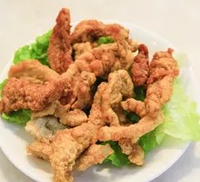Homemade Crispy Pork Meatballs with Rice Noodles