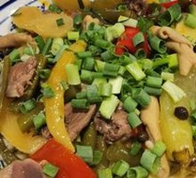 Dry-Mixed Chicken Offal Noodles