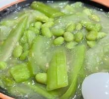 Snow Peas with Loofah