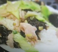 Cucumber and Pork Rice Bowl