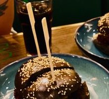 Mushroom Cheese Beef Burger