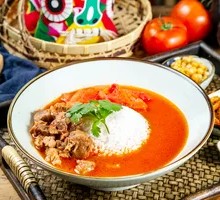 Tomato Beef Brisket Rice