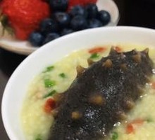 Braised Sea Cucumber with Millet