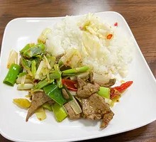 Spicy Pork Liver Rice Bowl