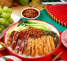 Roast Duck and Chicken Rice