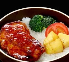 Orleans Chicken Cutlet and Pepper Chicken Rice