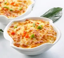 Cheese Ham Baked Rice