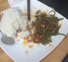 Green Pepper Shredded Pork Rice