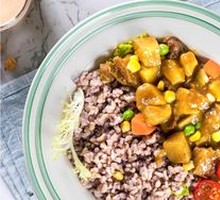 Curry Beef Whole Grain Rice Salad