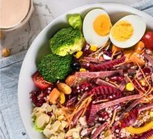 Black Beef Beet Quinoa Salad