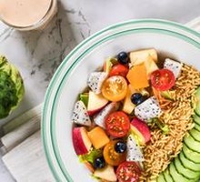 Rice Cake Vegetable Crisp Salad