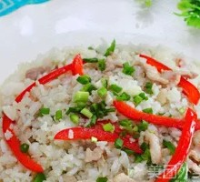 青椒肉丝炒饭