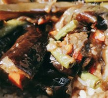 Eggplant and Green Bean Spicy Rice Mix