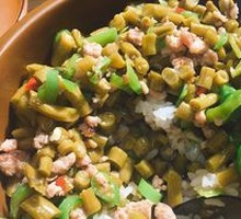 Pickled Green Beans with Minced Pork | Spicy Pepper Rice