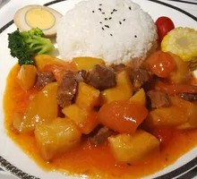 Tomato Beef Rice Bowl