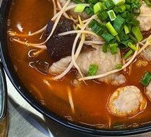 Tomato Meatball Rice Noodles