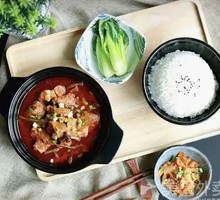 Dry Yardlong Bean Braised Spare Ribs Rice