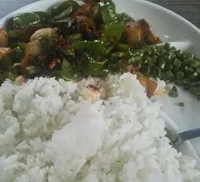 Green Pepper Spicy Pork Rice Bowl