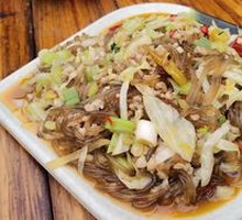 Bok Choy and Vermicelli Stir-fry