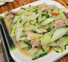 Cucumber and Pork Slices