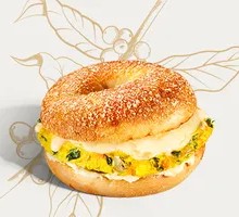 Egg Veggie Bagel Sandwich