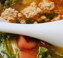 Tomato Meatball Hot Pot Soup