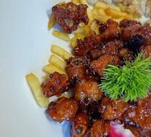 Golden Mushroom Wine Pork Ribs