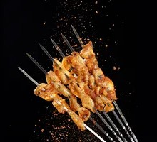 Garlic Grilled Chicken Skin Skewers