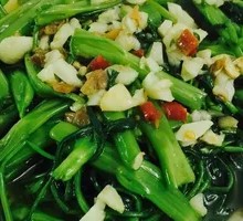 Oil渣 Stir-fried Water Spinach