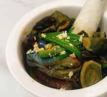 Spicy Eggplant and Century Egg Mash