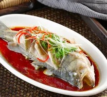 Steamed Sea Bass with Cantonese Style