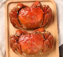 Steamed Red Roe Female Crab