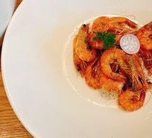 Sea Moss and Shrimp with Mei Ji Sauce