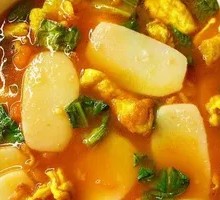 Tomato Soup with Rice Noodles