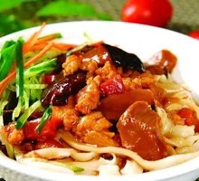 Cold Sliced Noodles with Dressing
