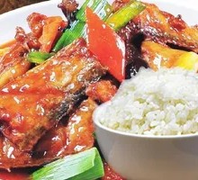 Braised Cutlassfish Rice Bowl