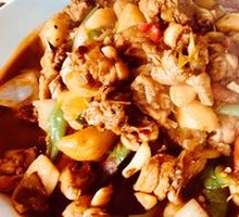 Stir-Fried Large Chicken